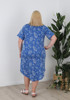 Plus Size Stretch Dress In Blue Shells Curvaceous