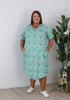 Plus Size Cotton Stretch Dress In Strawberry Patch 