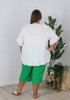 Plus Size Curvaceous Emerald Cotton Pant