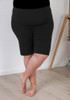 Plus Size Black Bike Shorts