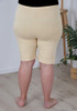 Plus Size nude Cotton Bike Shorts