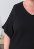 Plus Size Summer Black Top