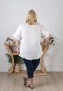Plus Size Summer Cotton White Top