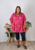 Plus Size Oversize Flowy Pink Tunic