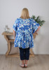Plus Size Curvaceous Flowy Blue Top 
