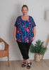 Plus Size Summer Stretch Tropics Top