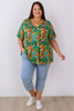 plus size Cheeky Giraffes short sleeve top