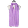 Light Purple Cotton Blend Scarf