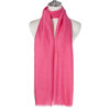 Pink Cotton Blend Scarf
