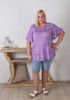 Plus Size Light Blue Summer Shorts