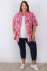 plus size pink floral shirt 