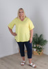 Plus Size Summer Yellow Tee