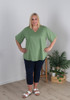 Plus Size Summer Green Tee