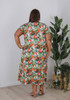 Plus Size Crossover Dress In Floral Jungle Print