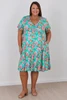 Crossover Short Dress In Under The Sea
