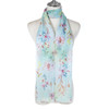 Mint Spring Flowers Scarf