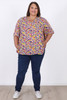 Plus Size Short Sleeve Top In Pretty Floral in Sizes 18 to 32