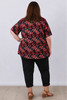 plus size frangipani short sleeve top