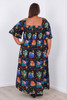 Plus Size Shirred Shirred Bust Maxi Dress Soleil Sun Print