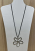 Silver Flower Pendant Necklace