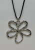 Silver Flower Pendant Necklace