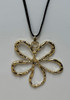 Gold Flower Pendant Necklace