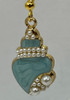 Seashell Earrings In Blue
