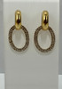 Gold Oval Drop Earrings From Curvaceous