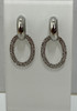 Silver Oval Drop Earrings From Curvaceous