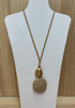 Earthen Stone Pendant Necklace from Curvaceous