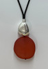 Red Stone Pendant Necklace from Curvaceous
