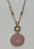 Rose Quartz Ring Necklace From Curvaceous