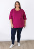 Plus Size Pull On Stretch Denim Fitted Jeans in Indigo Blue