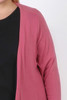 Plus Size Pink Lightweight Drape Cardigan