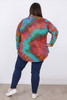 Plus Size Happy Colour V Neck Top