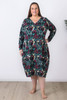Plus Size Tulip Garden Textured Waffle Cotton Nightie