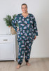 Plus Size Cute Koala Stretch Cotton Waffle Pyjamas