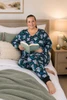 Plus Size Cute Koala Stretch Cotton Waffle Pyjamas
