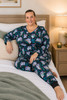 Plus Size Cute Koala Stretch Cotton Waffle Pyjamas