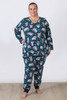 Plus Size Cute Koala Stretch Cotton Waffle Pyjamas
