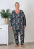 Plus Size Night Owl Stretch Cotton Waffle Pyjamas