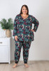 Plus Size Tulip Garden Stretch Cotton Waffle Pyjamas