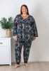 Plus Size Tulip Garden Stretch Cotton Waffle Pyjamas
