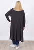 Plus Size Grey Long Layer Cardigan