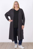 Plus Size Grey Long Layer Cardigan