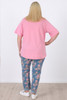 Plus Size Roses Light Blue Boyfriend Jeans in Sizes 18 to 32
