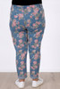Plus Size Roses Light Blue Boyfriend Jeans in Sizes 18 to 32