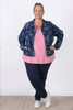 Plus Size Indigo Rose Stretch Denim Jacket