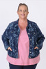 Plus Size Indigo Rose Stretch Denim Jacket
