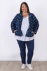 Plus Size Indigo Star Stretch Denim Jacket